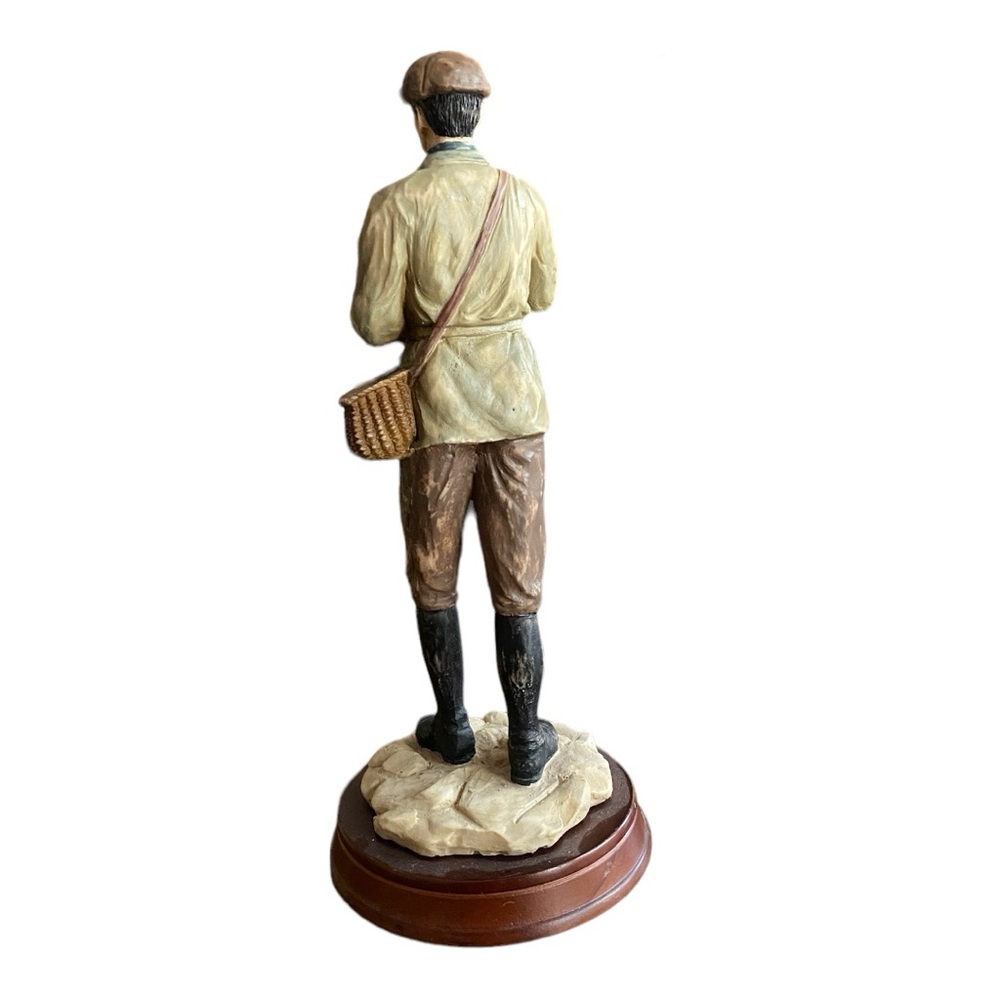 Fly Fisherman figurine with all his gear. 11” tall x 4.5” wide. Excellent cond. - Picture 4 of 7